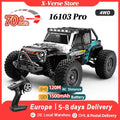 16103 PRO 1:16 Scale 4WD Brushless RC Car – 70KM/H Off-Road Climbing Truck with LED Lights