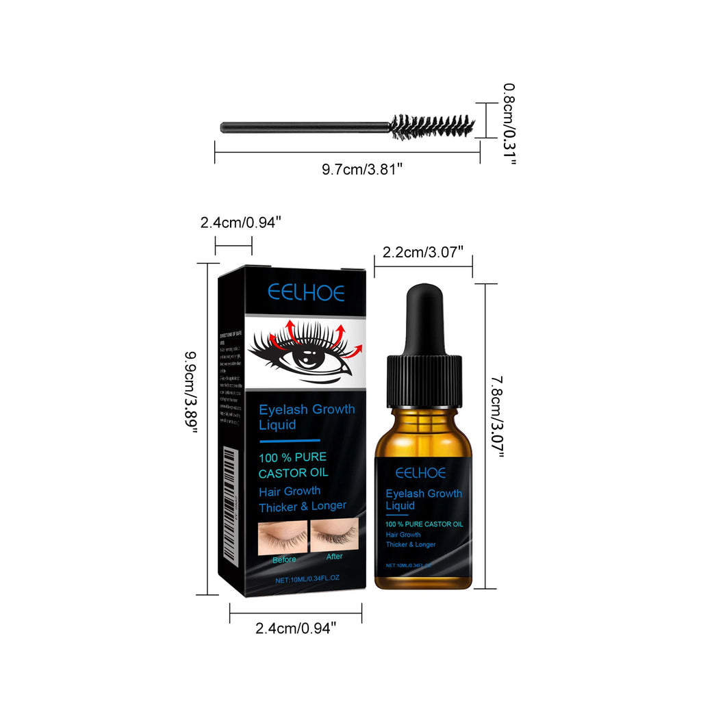 Eyebrows Natural Thick Slender Curl Moist Natural Castor Oil Growth Liquid Serum Extension Eyelash Female Makeup Product