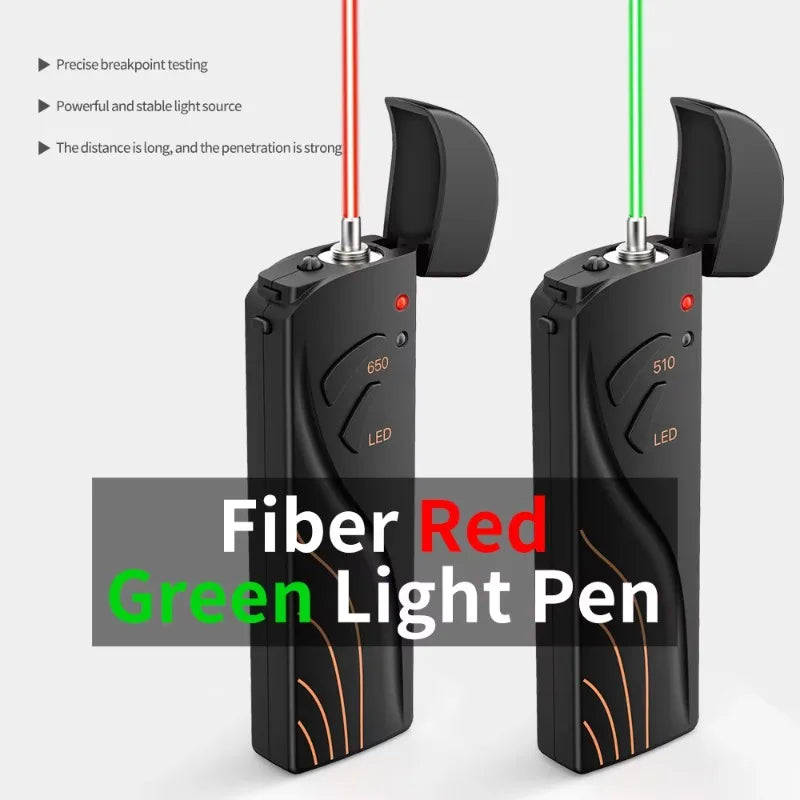 Green VFL Fiber Optic Laser Pen – 15mW Visual Fault Locator for FTTH Network Testing