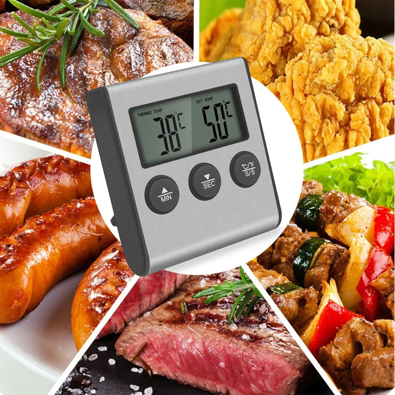 TP700 Digital Wireless Food Thermometer — Remote Probe for BBQ, Grill, Oven & Meat