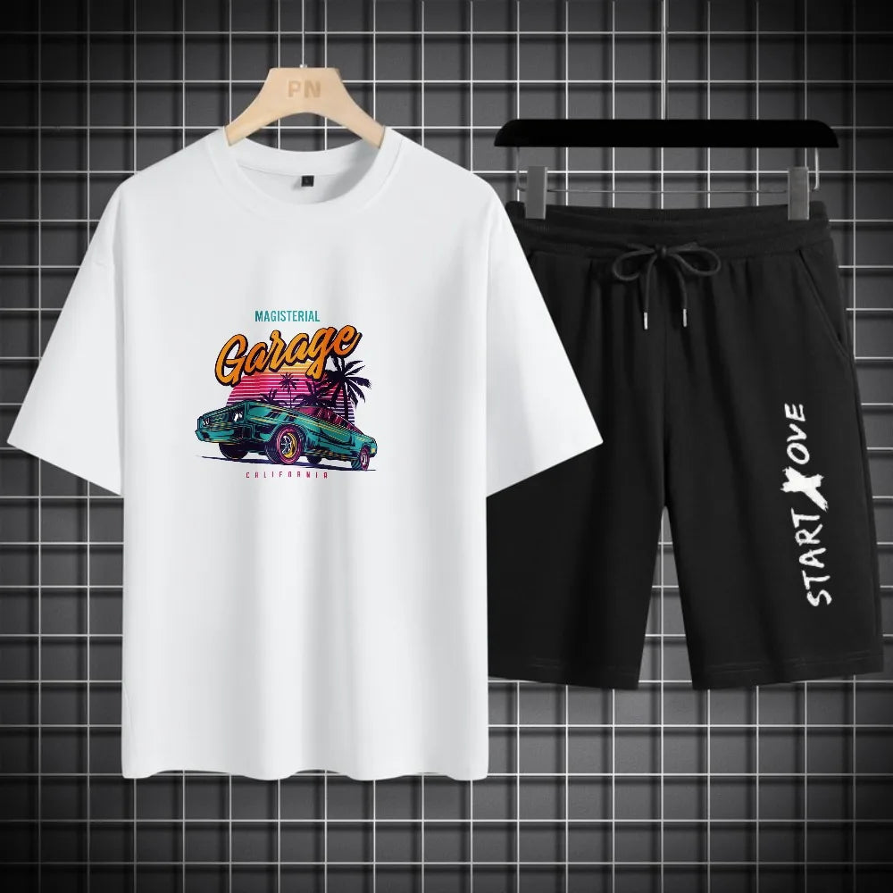Men's Quick-Dry 3D Print T-Shirt & Shorts Set – Breathable Basketball Sport Tracksuit