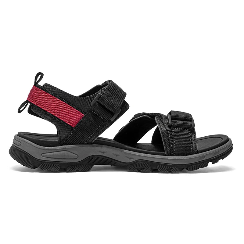 Men's Casual Outdoor Sport Sandals — Adjustable Ankle-Wrap Beach & Hiking Sandals