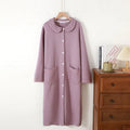 Women's Warm Cotton-Filled Bathrobe | Long-Sleeve Quilted Dressing Gown