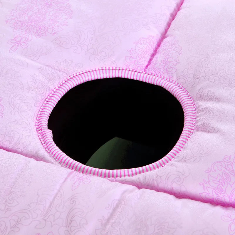 Spa & Massage Table Mattress Topper with Face Hole – Non-Slip Salon Bed Pad
