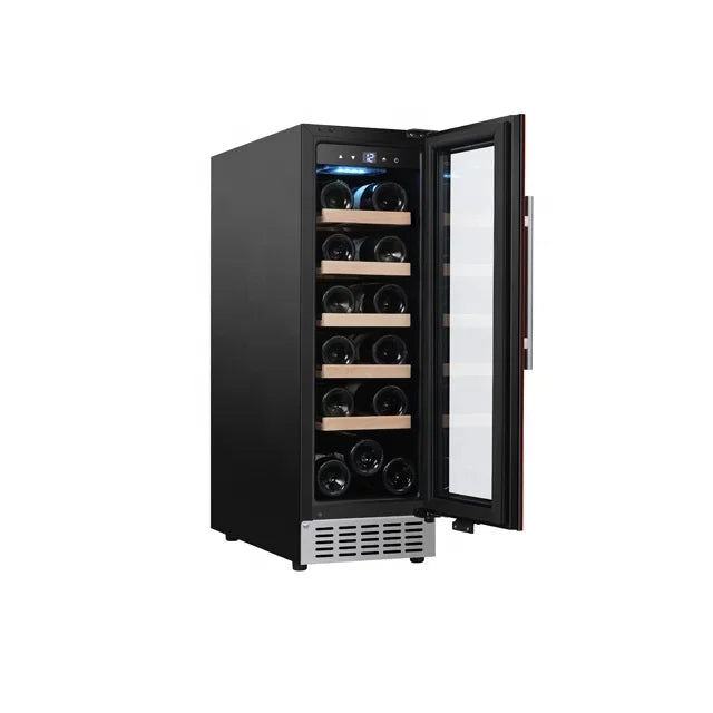 Electric Wine Cooler — 18-Bottle Red & White Wine Cellar Refrigerator Fridge for Home
