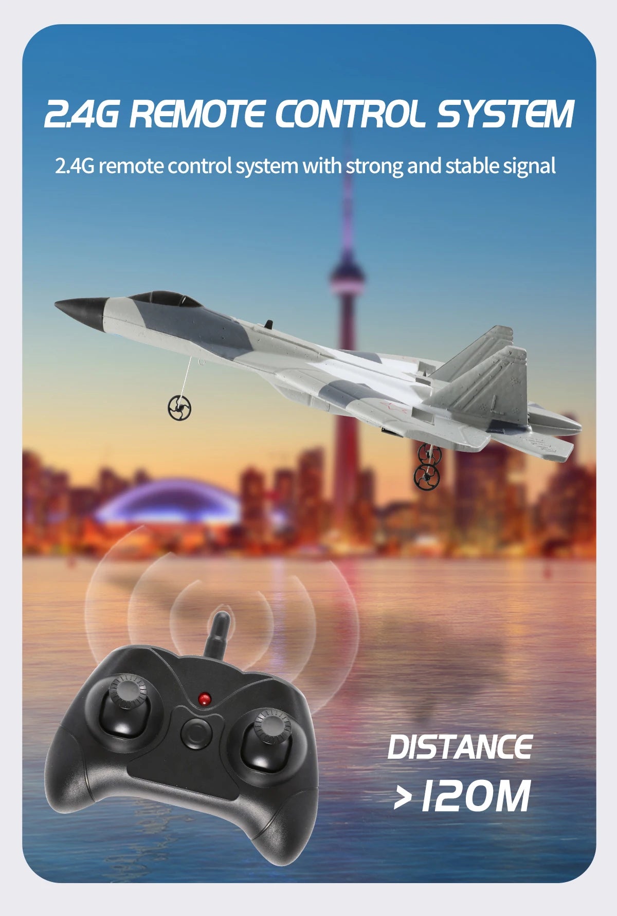 SU35 2.4G RC Foam Fighter Glider Airplane – Remote Control EPP Fixed Wing Plane