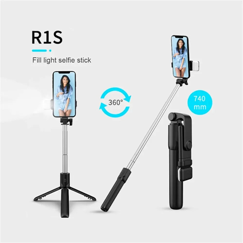 Portable Bluetooth Selfie Stick — Extendable Tripod with Wireless Remote