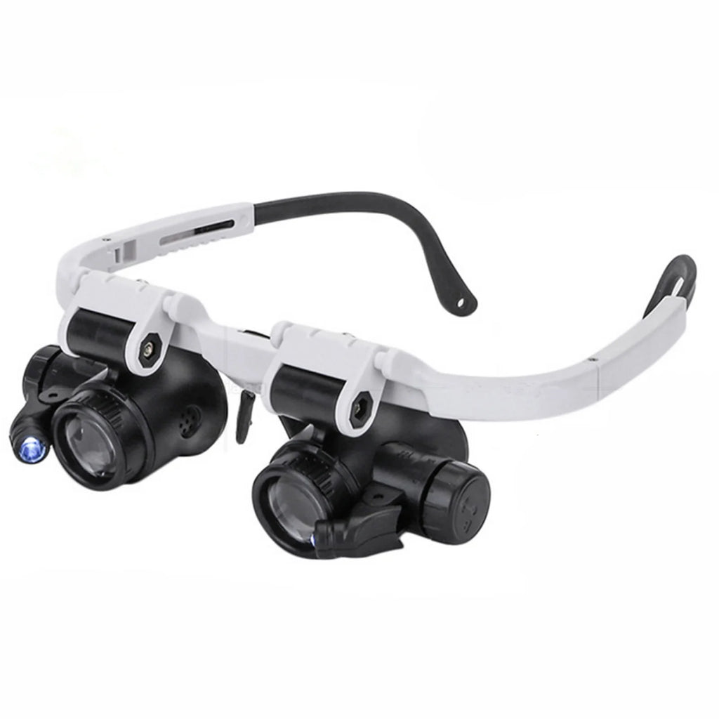 Adjustable Jewelry Loupe Magnifier — 8X 15X 23X with LED Light