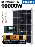 Off-Grid Solar Kit – 10000W Inverter, 500W Solar Panels, 100A Controller, DC 12V/24V to AC 110V/220V