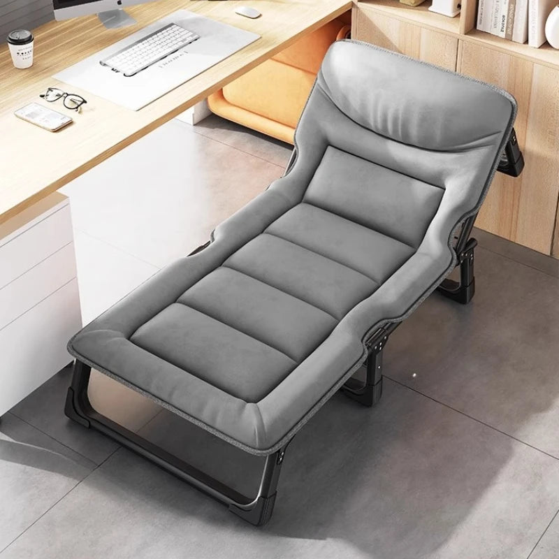 Upholstered Folding Bed with Mattress – Modern Single Lounge Sleeping Bed, Home Furniture