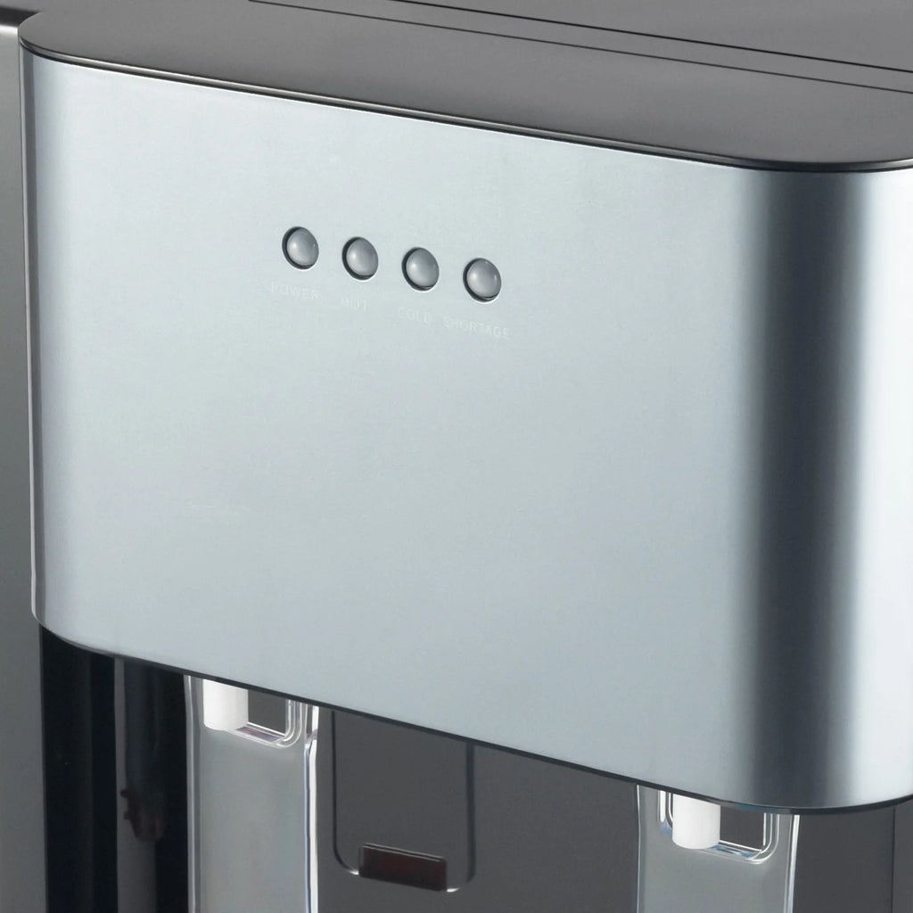 110V Bottom-Loading Water Dispenser — 304 Stainless Steel, Hot & Cold, Floor Standing | US Plug