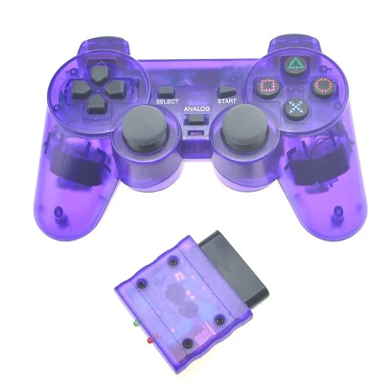 2.4G Wireless PS2 Gamepad – Dual Vibration Joystick Controller for PC & USB