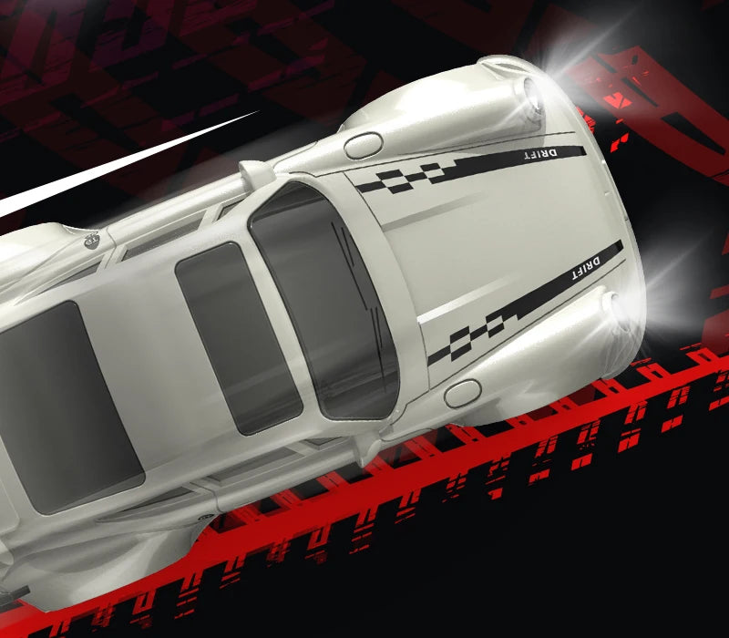 KF20 1/64 Scale Mini 4WD RC Drift Car – High Speed GTR Desktop Racing Model