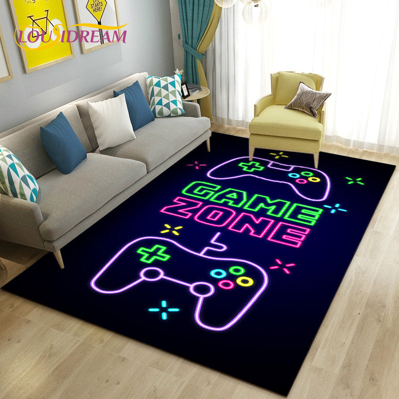 3D Game Controller Area Rug – Non-Slip Kids Carpet for Bedroom, Living Room & Playroom