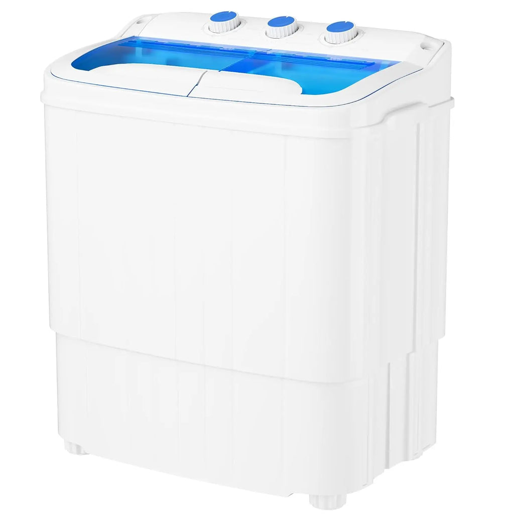 Portable Washing Machine 18 Lbs | Twin Tub Washer & Dryer Combo, Soaking Function, High Efficiency, Apartment, Dorm & RV