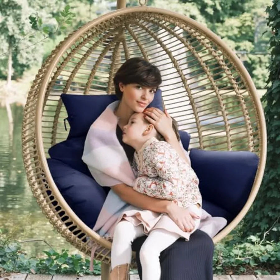 Egg Chair Cushion — Thick Hanging Chair Seat Pad for Indoor & Outdoor Use