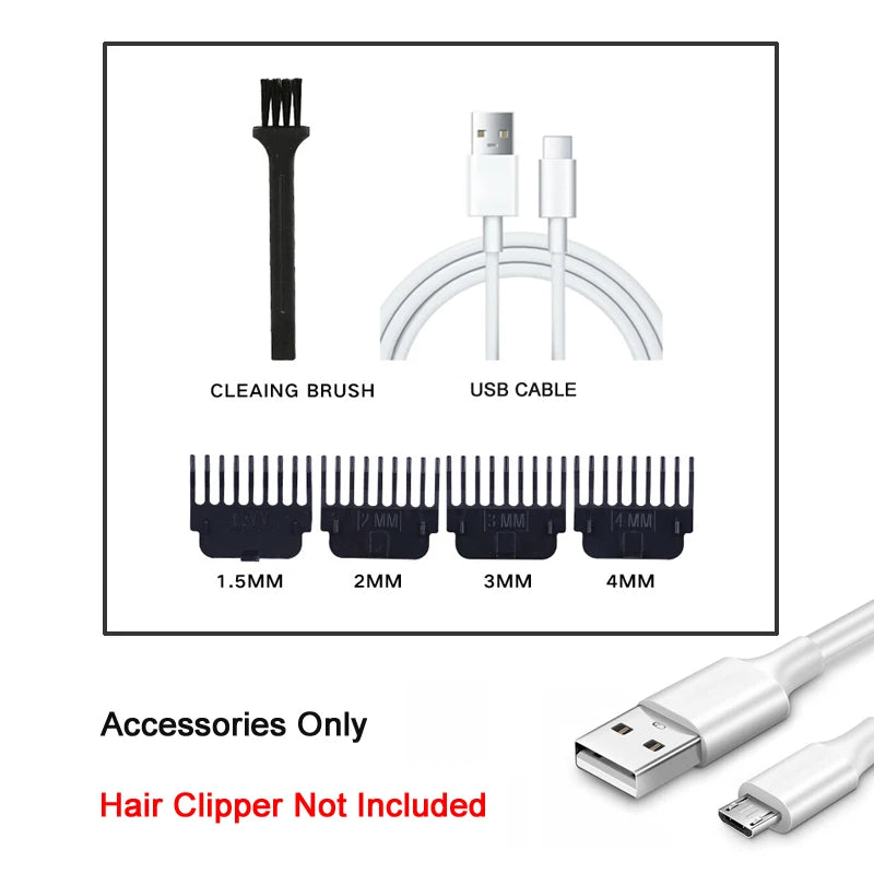 XMSJ Vintage Cordless Hair Clipper – USB Fast Charge, 85-Min Runtime, Dragon & Buddha Designs