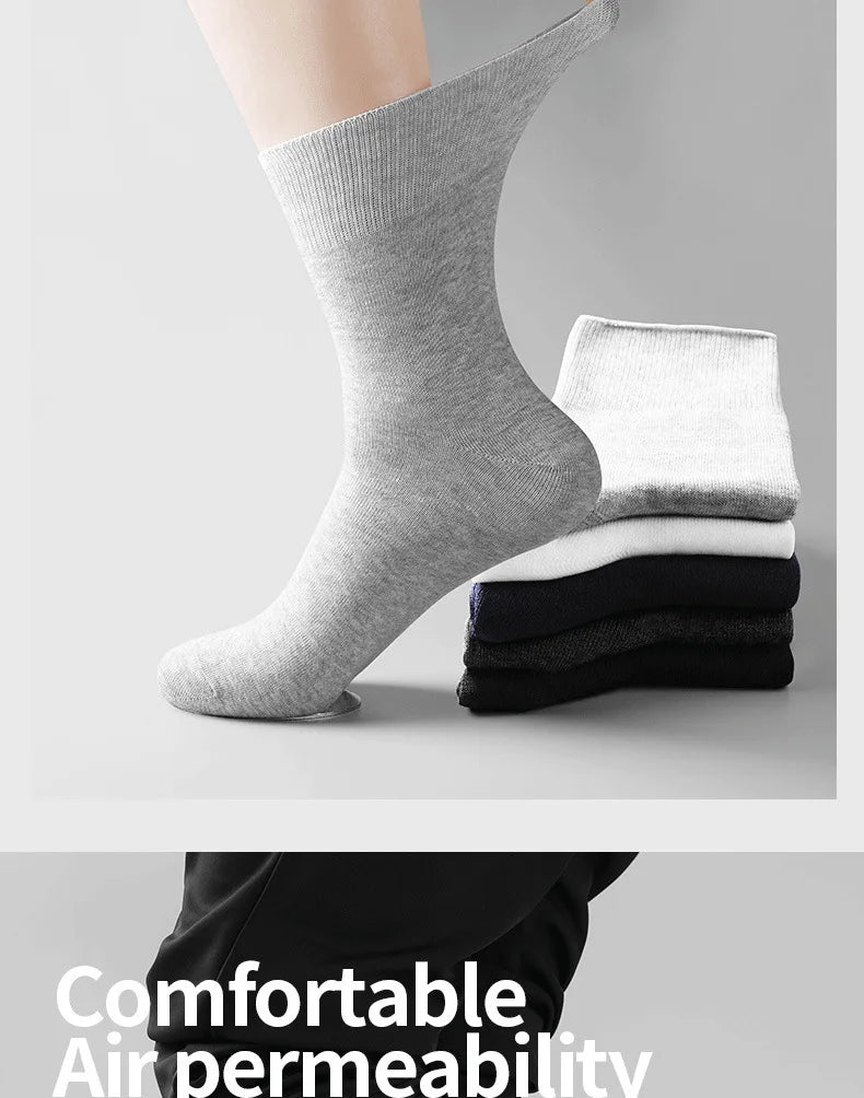 Non-Binding Diabetic Socks for Wide Feet – 5 Pairs Breathable Comfort for Elderly, Pregnant & Diabetes Patients