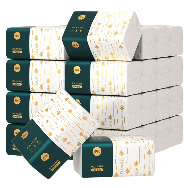 Soft. Strong. Bulk Value. — 4-Ply Facial Tissue Boxes | 300 Sheets Per Box, Virgin Wood Pulp, Household Napkins, 4/12/24 Pack Options