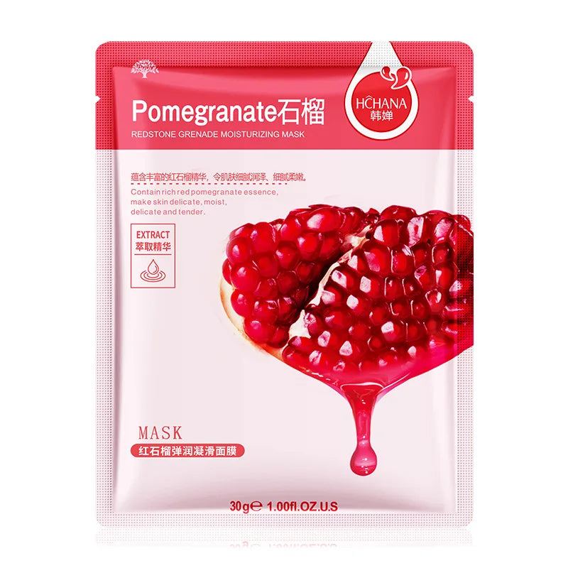 Natural Plant Aloe & Fruit Facial Sheet Masks — 10-Pack Korean Skincare
