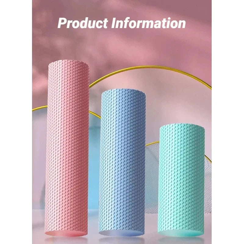 Hexagonal EVA Foam Roller – 10 x 30cm Massage Roller for Yoga, Pilates & Home Fitness Workout