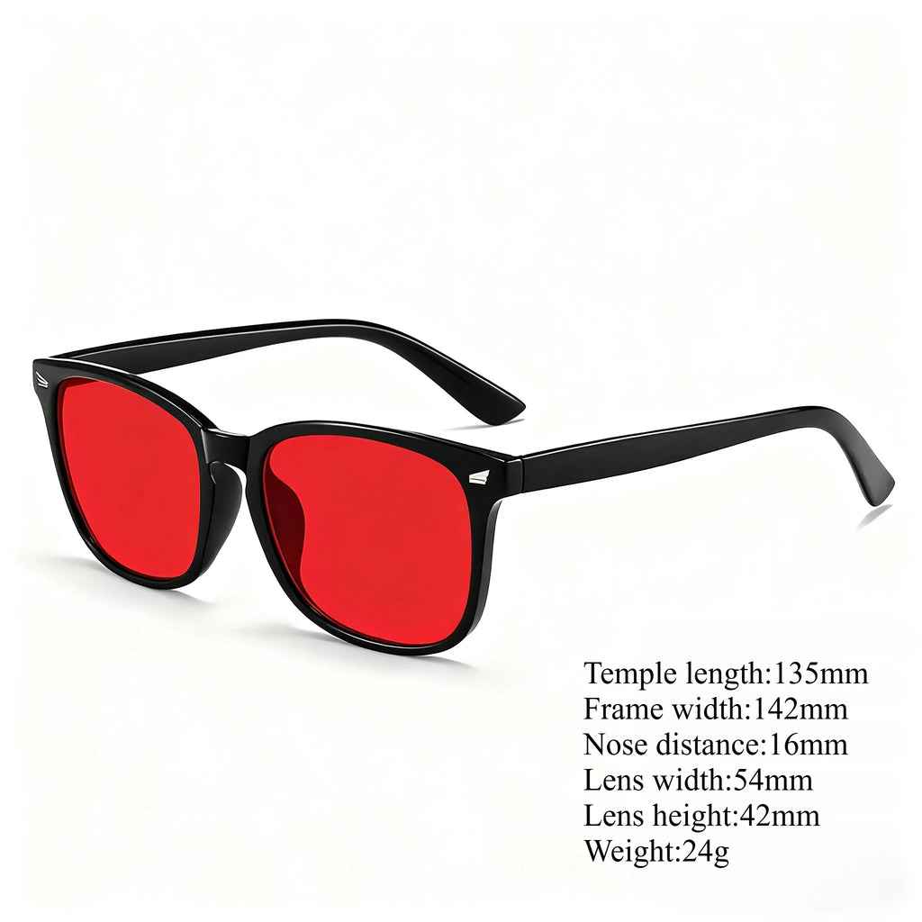 Blue Light Blocking Glasses — Red Lens Sleep & Gaming Glasses for Eye Strain Relief