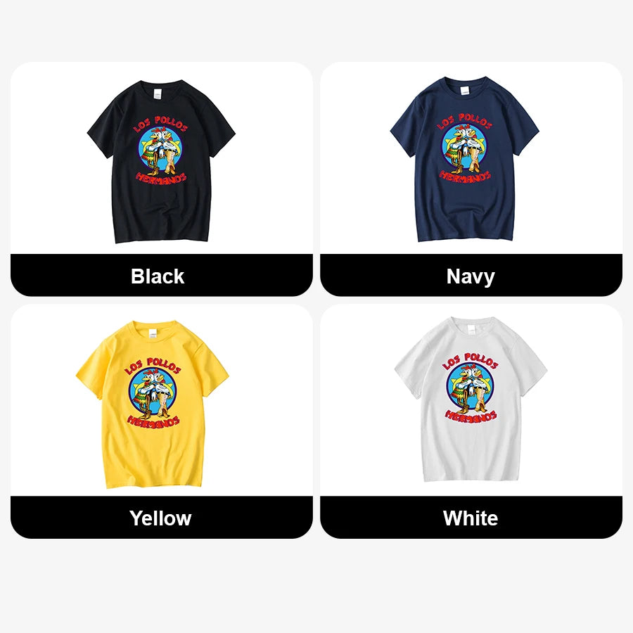 Los Pollos Hermanos Funny Graphic T-Shirt — Breaking Bad Fan Tee