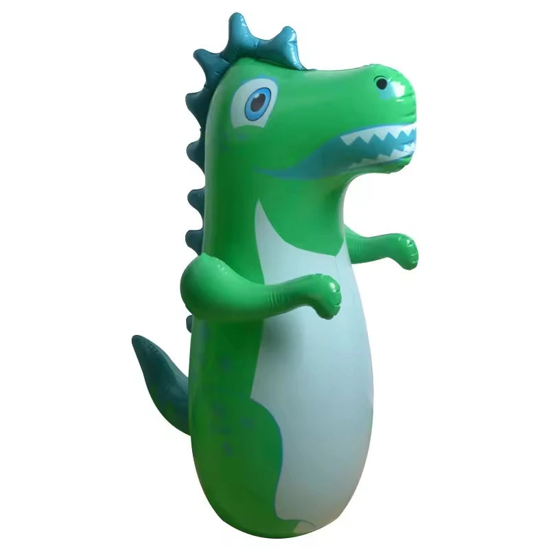 90cm Inflatable Tumbler Boxing Punching Bag for Kids – Dinosaur Standing Bop Bag, CE Certified, Ages 3+