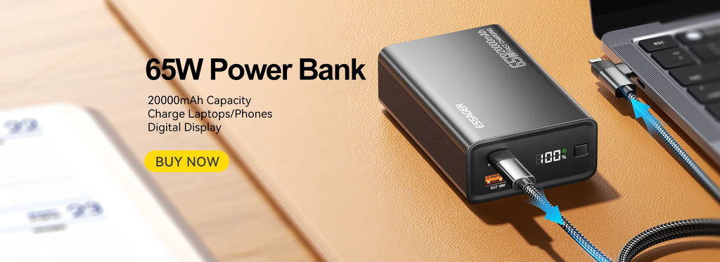 Essager Slim Wireless Power Bank — Magnetic MagSafe Compatible Portable Charger