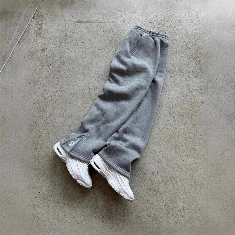 Y2K High Street Drawstring Sweatpants — Hip-Hop Rap Casual Trousers Unisex