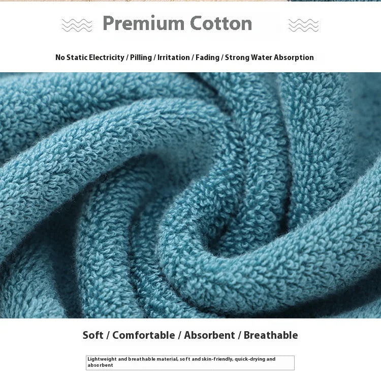 Jacquard Cotton Face Towel – Soft, Absorbent & Skin-Friendly, 3 Colors