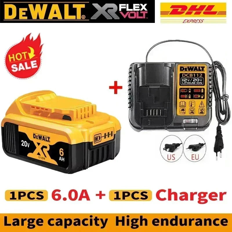 DeWALT 20V/60V MAX FlexVolt Battery – 6Ah & 9Ah Replacement for DCB606 DCB205 DCB206 Power Tools