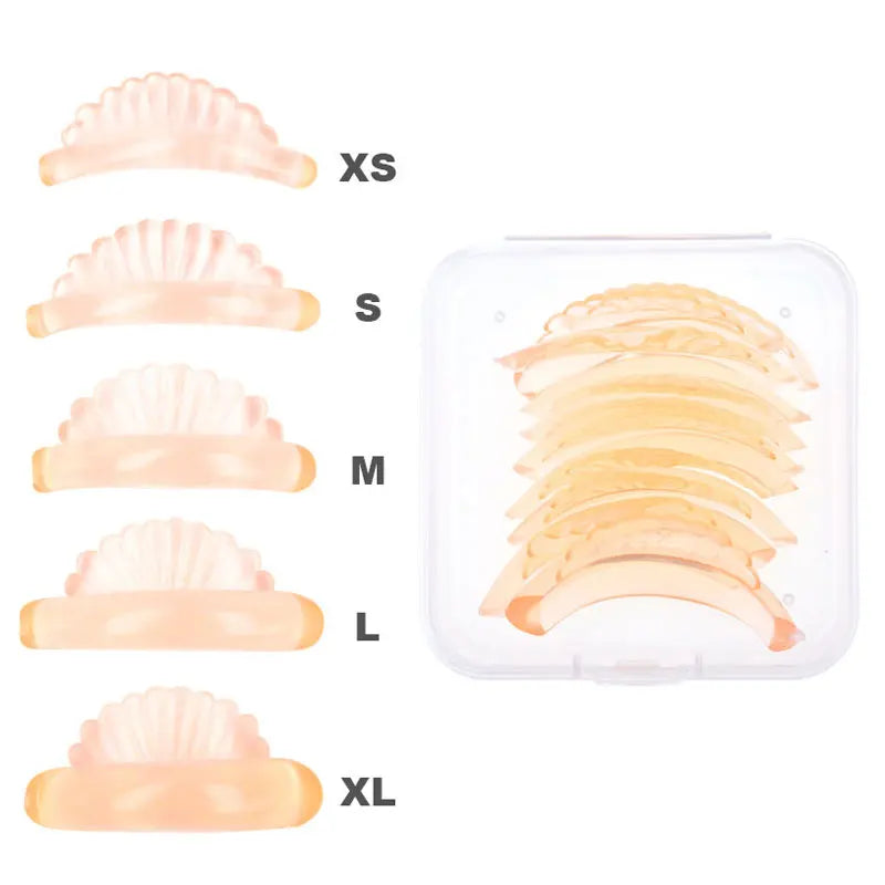 5-Pair Silicone Lash Lifting Perm Rods Set