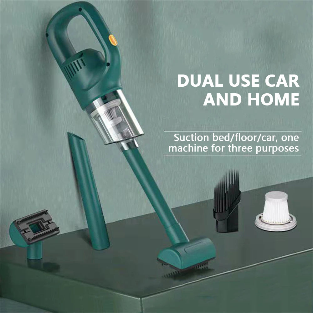 Wireless Cordless Handheld Vacuum Cleaner – 50000Pa Strong Suction for Car, Home & Pet Hair
