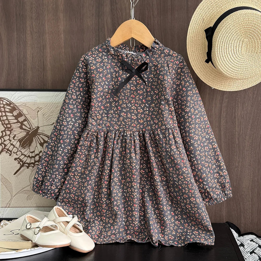 Girls Floral Princess Dress — Casual Flower Costume Dress (2–8 Years)