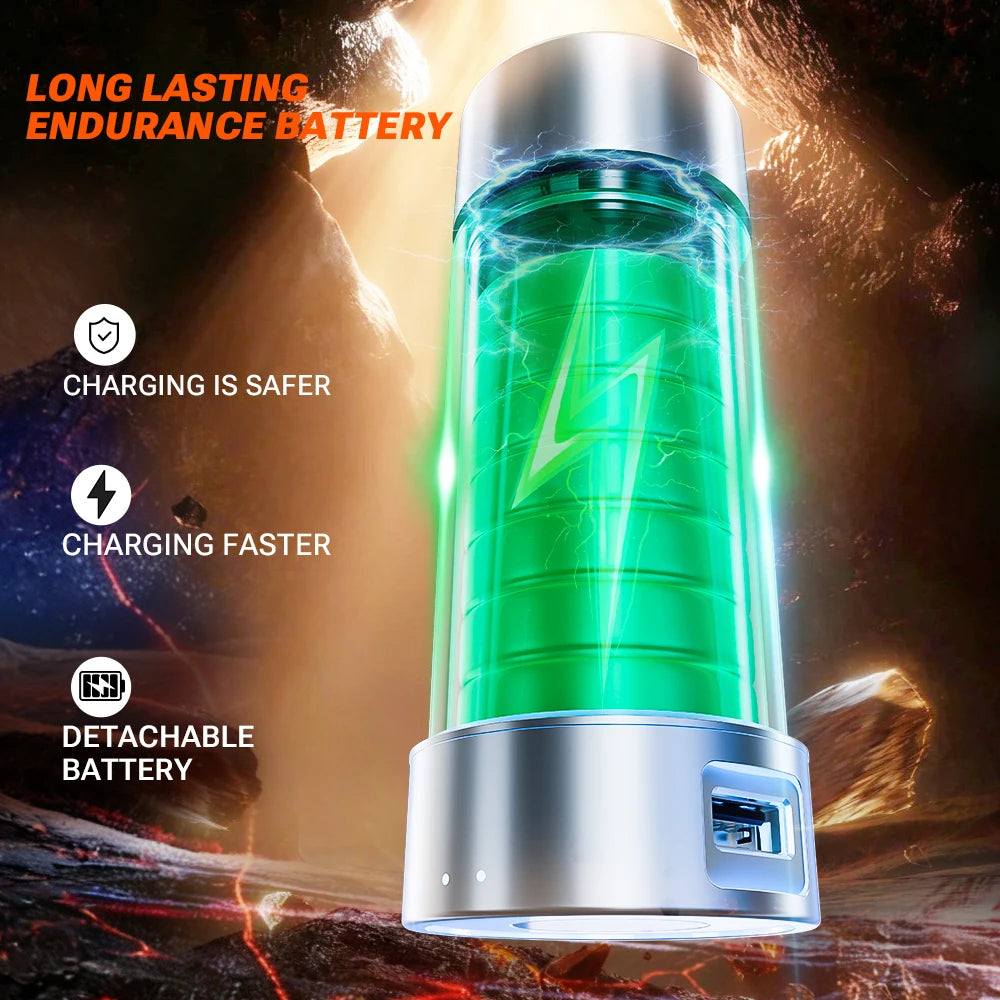 Cordless Car Vacuum & Blower – Detachable Battery & LED