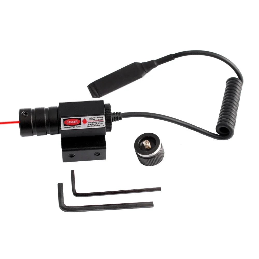 Mini Red Dot Laser Sight – Adjustable 635-655nm with 11mm/20mm Rail Mount