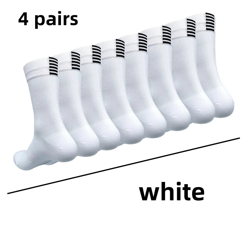Cycling Socks for Men & Women, 4-Pair Pack