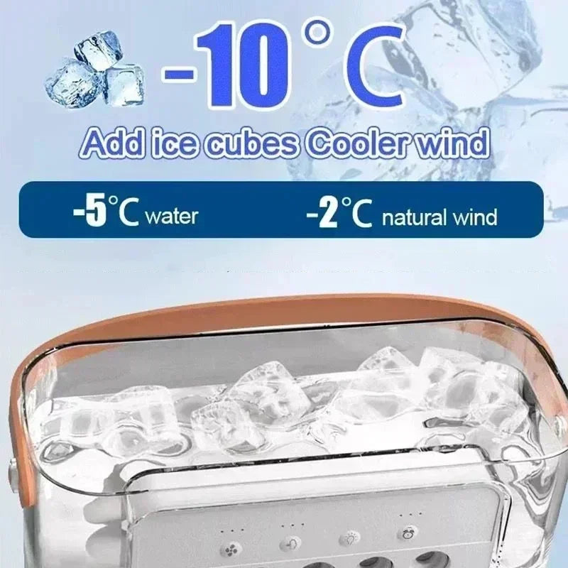 3-in-1 Portable Air Cooler — Fan, Air Conditioner & LED Humidifier for Home & Office