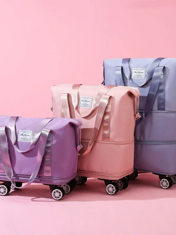 Expandable Fitness Travel Bag – Wet-Dry Storage & Wheels