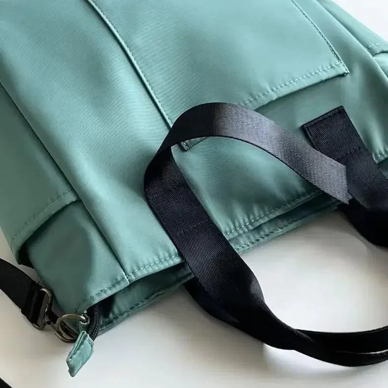 Large Capacity Nylon Canvas Tote Bag – Waterproof Shoulder Bag & Messenger for School & Daily Use