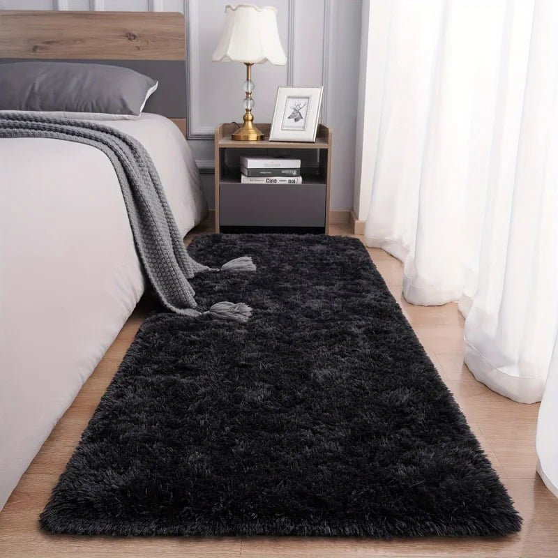 VIKAMA Ultra-Soft Plush Hallway Rug – Machine Washable Multi-Color Bedroom & Living Room Mat