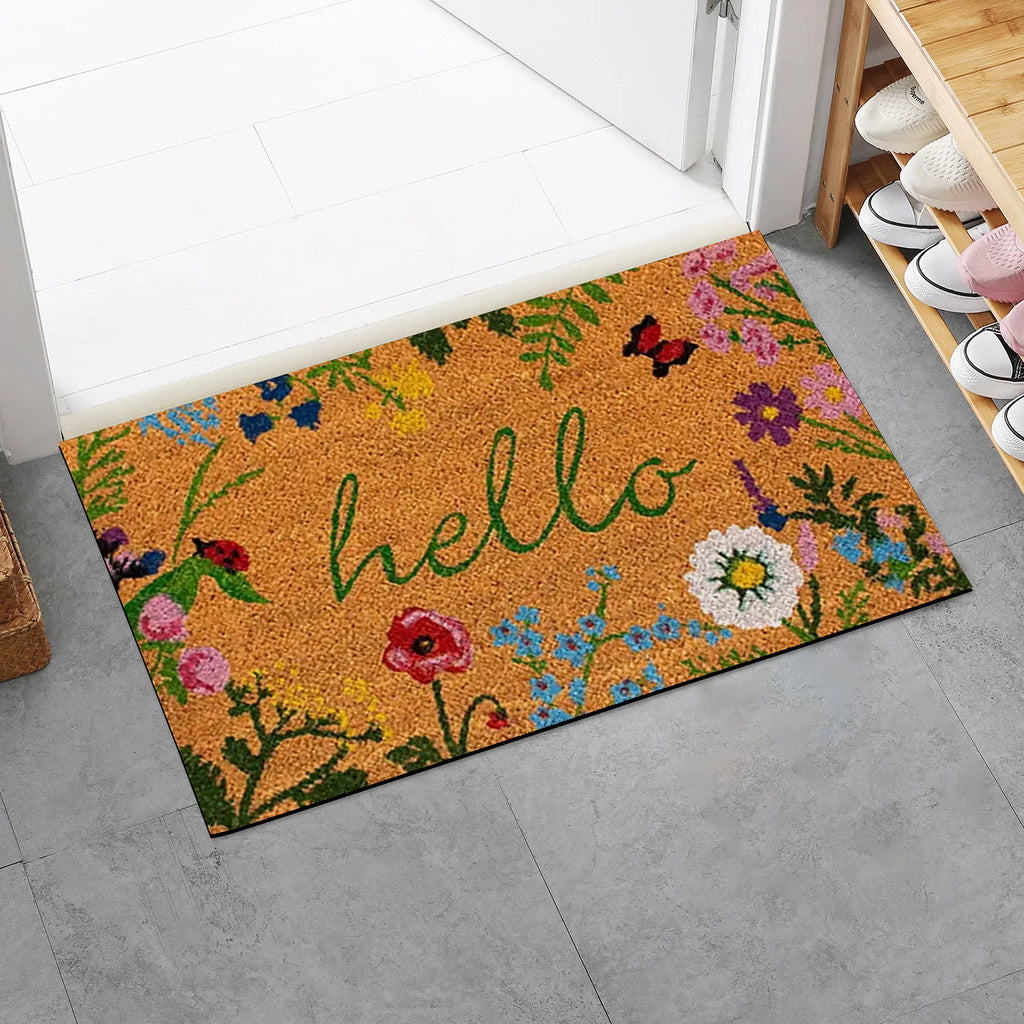Non-Slip Welcome Doormat – Durable Machine Washable Outdoor Entrance Mat for Home & Family