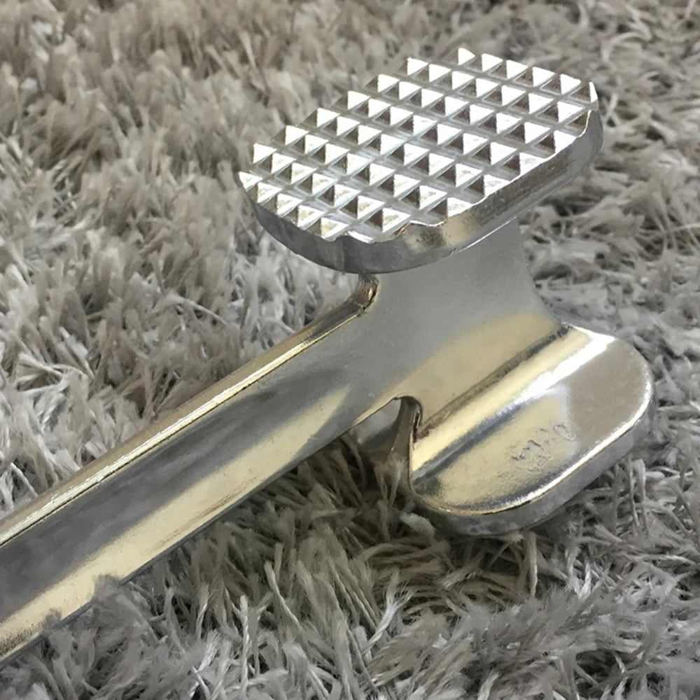 Aluminum Alloy Meat Tenderizer Hammer — Heavy-Duty Double-Sided Kitchen Mallet