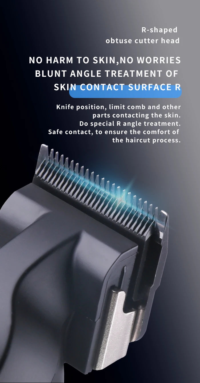 Kemei KM-2296 / KM-2299 / KM-1102 Professional Hair Clipper Kit – USB Rechargeable, 180-Min Runtime
