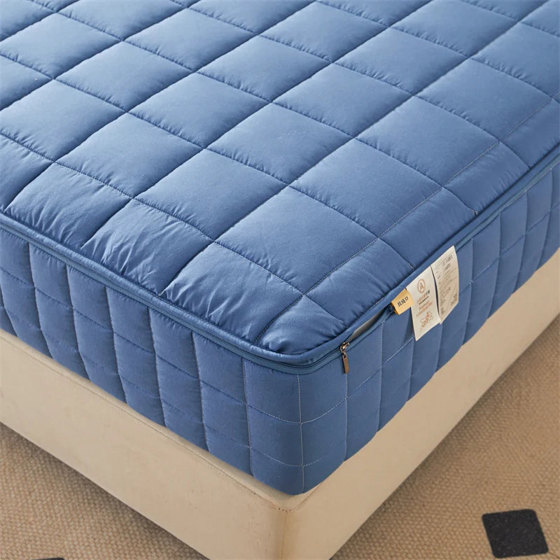 Six-Sided All-Inclusive Mattress Cover with Zipper – Thickened Quilted Protector, Custom Sizes
