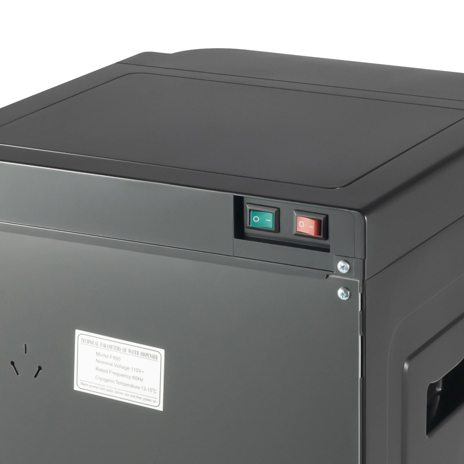 110V Bottom-Loading Water Dispenser — 304 Stainless Steel, Hot & Cold, Floor Standing | US Plug