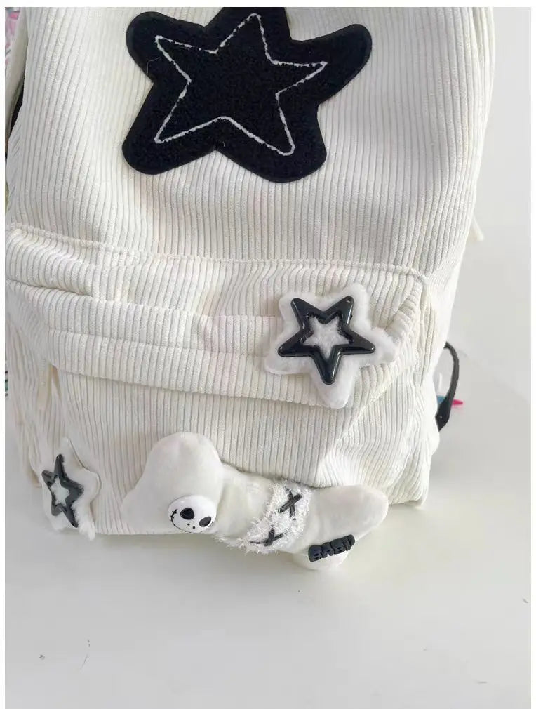 Corduroy Backpack – Girls School & Everyday Book Bag