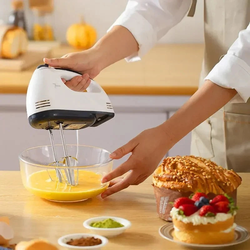 7-Speed Electric Hand Mixer – Automatic Blender for Cream, Eggs, Cake & Dough