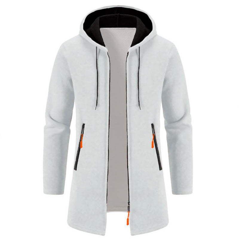 Men's Longline Zip-Up Hoodie